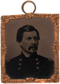 "MAJ. GENERAL GEO. B. McCLELLAN" SIXTEENTH PLATE ABBOT TINTYPE PORTRAIT.
