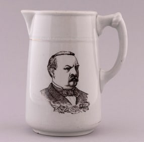 CLEVELAND & THURMAN BACK-TO-BACK IRONSTONE JUGATE PITCHER.