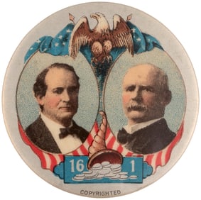 BRYAN & STEVENSON LARGEST 16 TO 1 CORNUCOPIA JUGATE BUTTON HAKE #21.