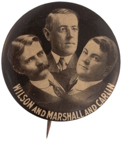 "WILSON AND MARSHALL AND CARLIN" VIRGINIA TRIGATE COATTAIL BUTTON HAKE #87.