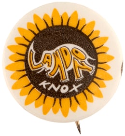 LANDON KNOX CLEVER 1936 ELEPHANT DESIGN BUTTON UNLISTED IN HAKE.