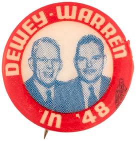 DEWEY & WARREN 1948 JUGATE RARITY UNLISTED IN HAKE.