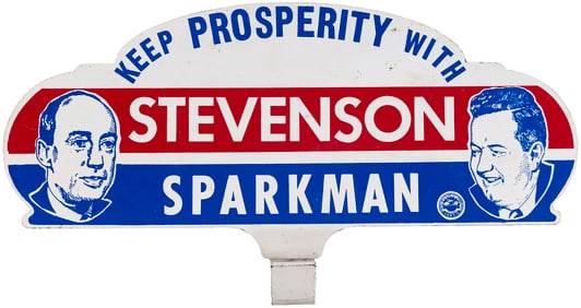 STEVENSON & SPARKMAN 1952 JUGATE LICENSE PLATE ATTACHMENT.
