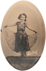 JEWISH CIRCUS PERFORMER LIA GRAF HOLOCAUST VICTIM POCKET MIRROR.