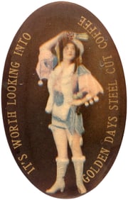 POCKET MIRROR FOR GOLDEN DAYS STEEL CUT COFFEE.