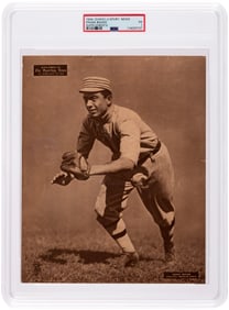1909-13 M101-2 SPORTING NEWS SUPPLEMENTS FRANK BAKER (HOF) ROOKIE-ERA PSA 1 POOR.