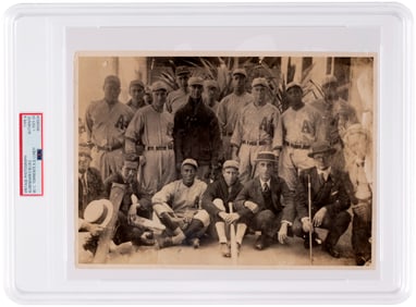 C. 1923-24 ALMENDARES CUBAN BASEBALL CLUB PHOTO WITH CRISTOBAL TORRIENTE (HOF) & DICK LUNDY PSA TYPE
