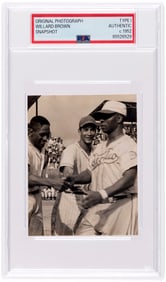 C. 1952 LEONES DEL ESCOGIDO, DOMINICAN REPUBLIC WILLARD BROWN (HOF) PSA/DNA TYPE I PHOTOGRAPH.