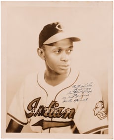 C. 1948-49 SATCHEL PAIGE (HOF) SIGNED PHOTO "TO MY BEST FRIEND ORESTES MINOSO" (HOF) EX-RICHARD