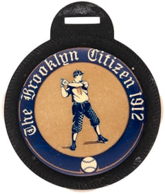 1912 THE BROOKLYN CITIZEN GIVE-AWAY BASEBALL GAME SCORER.