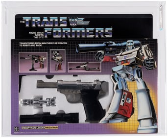 TRANSFORMERS (1984) SERIES 1 - MEGATRON AFA QUALIFIED 80 Q-NM (W/RUBSIGN).