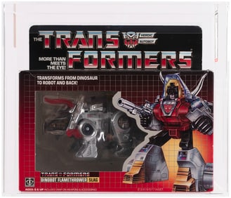 TRANSFORMERS (1985) SERIES 2 DINOBOT - SLAG AFA 70+ EX+.