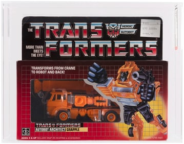 TRANSFORMERS (1985) SERIES 2 CAR - GRAPPLE AFA 75+ EX+/NM.