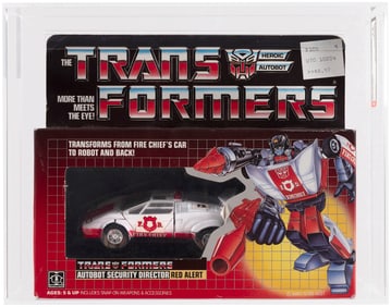 TRANSFORMERS (1985) SERIES 2 CAR - RED ALERT AFA 75 EX+/NM.