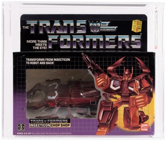 TRANSFORMERS (1985) SERIES 2 DELUXE INSECTICON - CHOP SHOP AFA 80 NM.