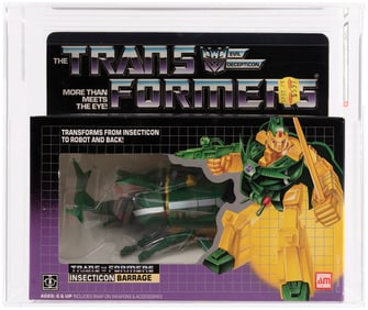 TRANSFORMERS (1985) SERIES 2 DELUXE INSECTICON - BARRAGE AFA 80 NM.