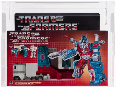 TRANSFORMERS (1986) SERIES 3 - ULTRA MAGNUS AFA UNICIRCULATED U90 NM+/MINT (RUBBER TIRES, PAINTED FA