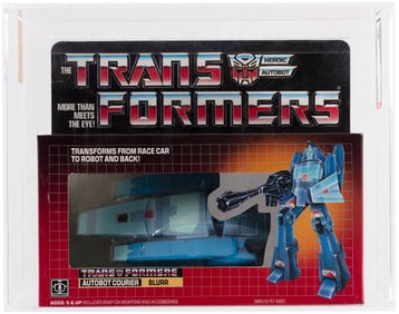 TRANSFORMERS (1986) SERIES 3 CAR - BLURR AFA 90 NM+/MINT.