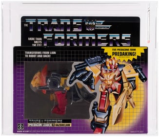 TRANSFORMERS (1986) SERIES 3 PREDACON - RAZORCLAW AFA 75+ EX+/NM.