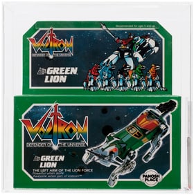 PANOSH PLACE VOLTRON - DEFENDER OF THE UNIVERSE (1984) - GREEN LION AFA 80 NM.