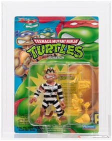 TEENAGE MUTANT NINJA TURTLES (1993) - SCRATCH SERIES 6/54 BACK AFA 80 NM.