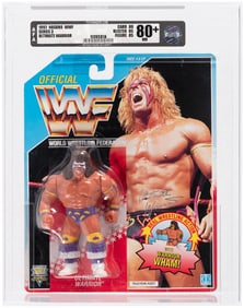 HASBRO WWF (1991) - ULTIMATE WARRIOR SERIES 3/14 BACK AFA 80+ NM.