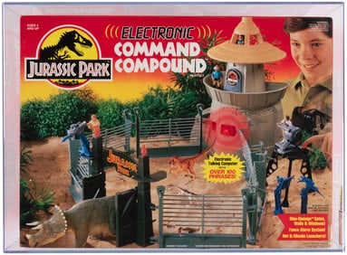 JURASSIC PARK (1993) - ELECTRONIC COMMAND COMPOUND SERIES 1 PLAYSET AFA 80+ NM.
