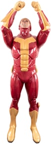 JINGLE ALL THE WAY (1996) - ARNOLD SCHWARZENEGGER AS TURBO MAN LIFE-SIZE DISPLAY FIGURE.