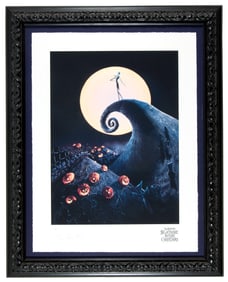 2000 THE NIGHTMARE BEFORE CHRISTMAS - THE PUMPKIN KING LIMITED EDITION GICLEE PRINT SIGNED BY TIM BU