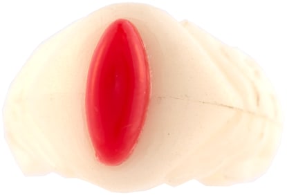 1946 BUCK ROGERS HIGH GRADE PREMIUM GLOW-IN-DARK RING OF SATURN & INSTRUCTIONS FOLDER.