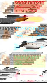 1930s BUCK ROGERS TOOTSIETOY HIGH GRADE BOXED SHIP TRIO.