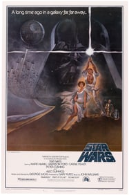 STAR WARS STYLE A ORIGINAL 1977 ONE SHEET MOVIE POSTER (FIRST PRINTING DOMESTIC).