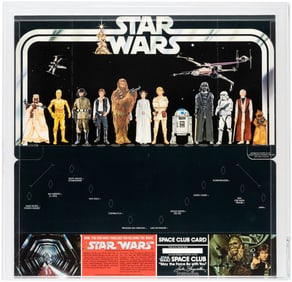 STAR WARS (1977) - EARLY BIRD DISPLAY STAND LOOSE PLAYSET AFA 85 NM+.