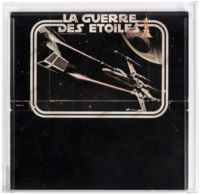 MECCANO STAR WARS/LA GUERRE DES ETOILES (1978) - SPACE BATTLE DISPLAY STAND LOOSE PLAYSET AFA 75 EX+