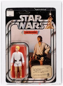 STAR WARS (1978) - LUKE SKYWALKER 12 BACK-B AFA 80 NM (TAKARA STICKER).