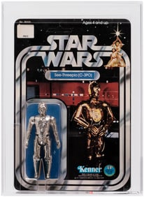 STAR WARS (1978) - SEE-THREEPIO (C-3PO) 12 BACK-A AFA 85 NM+.