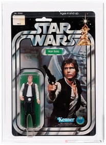 STAR WARS (1978) - HAN SOLO 12 BACK-A AFA 75 EX+/NM (SMALL HEAD).