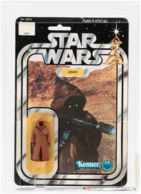 STAR WARS (1978) - JAWA 12 BACK-A AFA 85+ NM+ (VINYL CAPE).