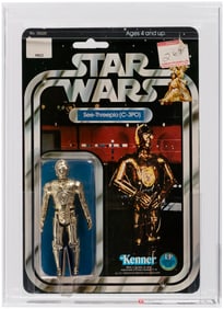 STAR WARS (1978) - SEE-THREEPIO (C-3PO) 12 BACK-B AFA 75 EX+/NM.