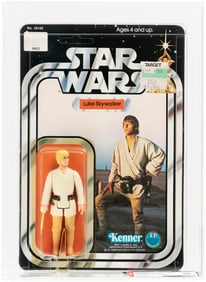 STAR WARS (1978) - LUKE SKYWALKER 12 BACK-C AFA 80 Y-NM (DOUBLE-TELESCOPING).