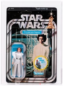 STAR WARS (1978) - PRINCESS LEIA ORGANA 20 BACK-G (BOBA FETT OFFER) AFA 80 NM.