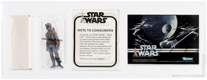 STAR WARS (1979) - BOBA FETT MAIL AWAY FIGURE AFA 80 NM.