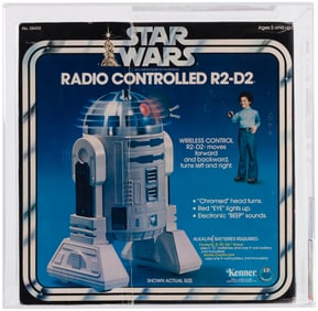 STAR WARS (1979) - RADIO CONTROLLED R2-D2 AFA 75+ EX+/NM.