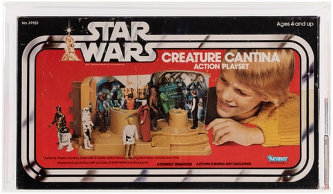 STAR WARS (1979) - CREATURE CANTINA ACTION PLAYSET AFA 85 NM+.