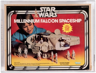 STAR WARS (1979) - MILLENNIUM FALCON SPACESHIP AFA 75 EX+/NM.