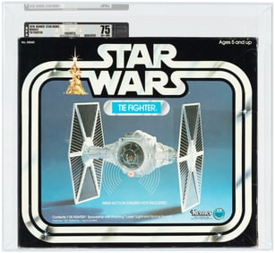 STAR WARS (1978) - TIE FIGHTER VEHICLE AFA QUALIFIED 75 Q-EX+/NM.