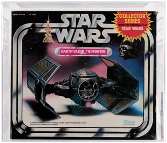 STAR WARS COLLECTOR SERIES (1983) - DARTH VADER TIE FIGHTER AFA 85 NM+.