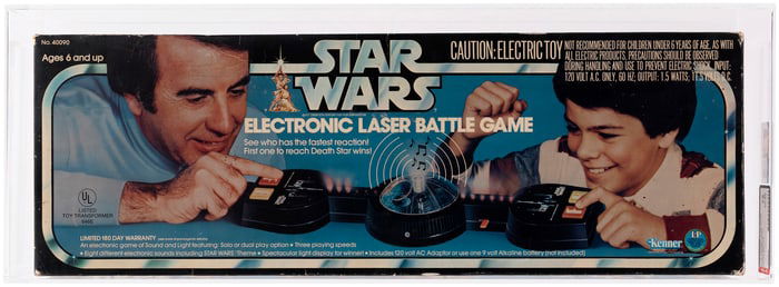 STAR WARS (1978) - ELECTRONIC LASER BATTLE GAME AFA 75 EX+/NM.