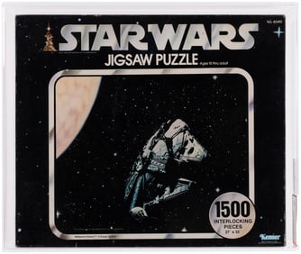 STAR WARS (1978) 1500 PIECE PUZZLE - MILLENNIUM FALCON IN HYPER-SPACE AFA 80 NM.
