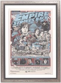 MONDO STAR WARS: THE EMPIRE STRIKES BACK (2010) TYLER STOUT FRAMED LIMITED EDITION SCREENPRINT (398/